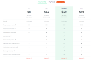 Collect.chat pricing