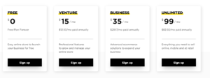 ecwid pricing chart